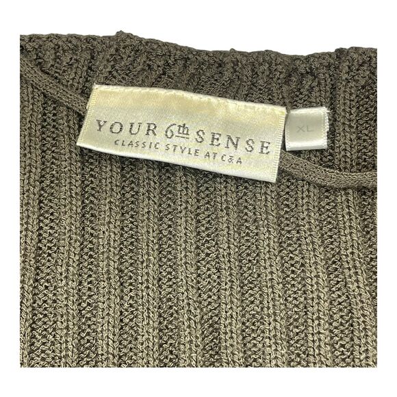 Your 6th Sense Brown Sweater Women’s Size XL - Picture 3 of 8